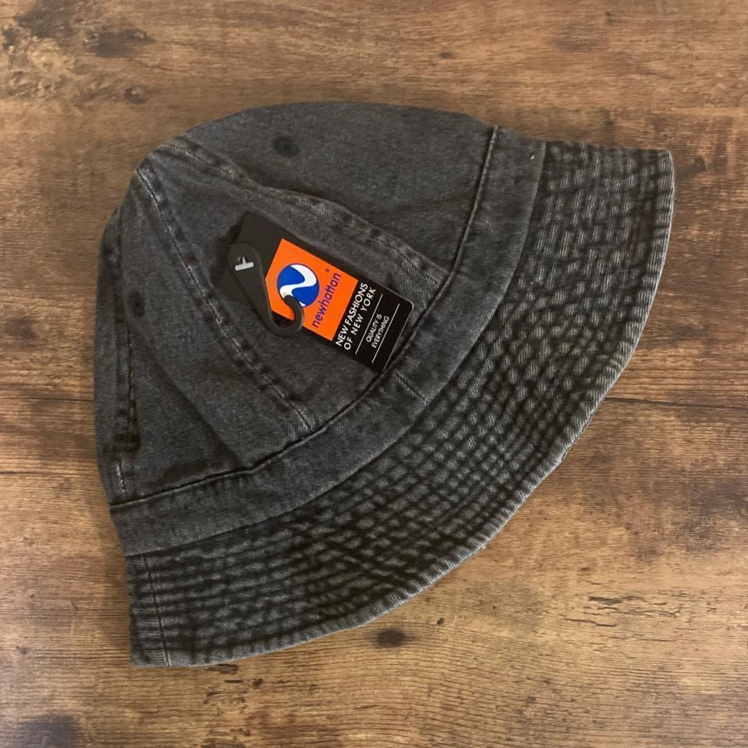 新品未使用 ニューハッタン デニム コットン メトロハット ブラック L/XLサイズ_画像3