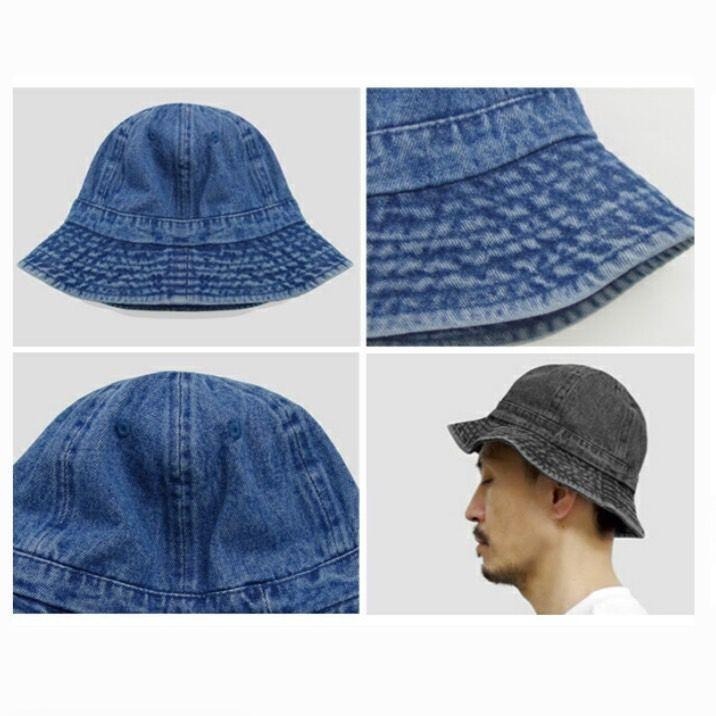 新品未使用 ニューハッタン デニム コットン メトロハット ブラック L/XLサイズ_画像6