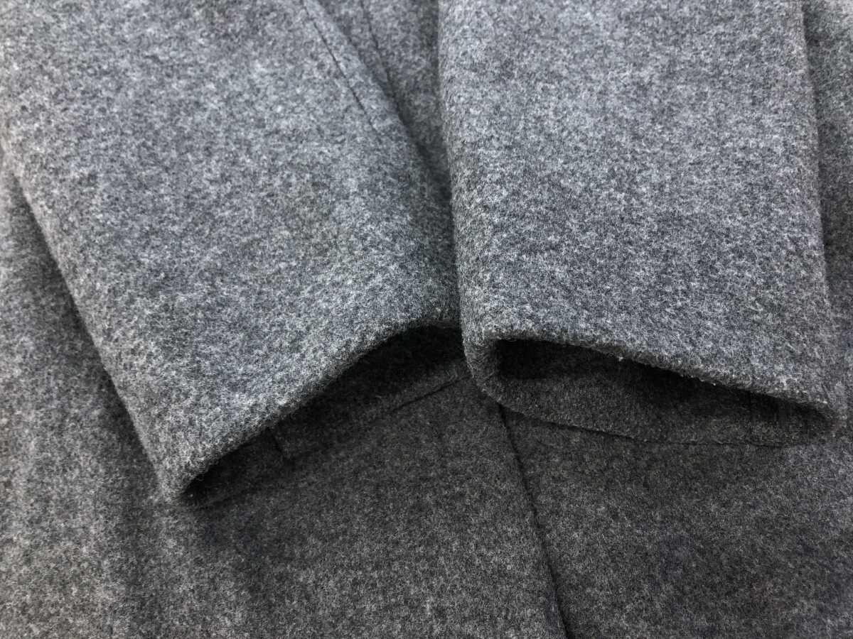 RAGEBLUE レイジブルー ドメスティック きれいめ トラッド 00s 古着 ウール混 メルトン チェスターコート アウター メンズ M グレー_画像6