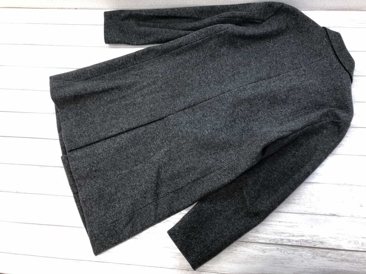 RAGEBLUE レイジブルー ドメスティック きれいめ トラッド 00s 古着 ウール混 メルトン チェスターコート アウター メンズ M グレー_画像7