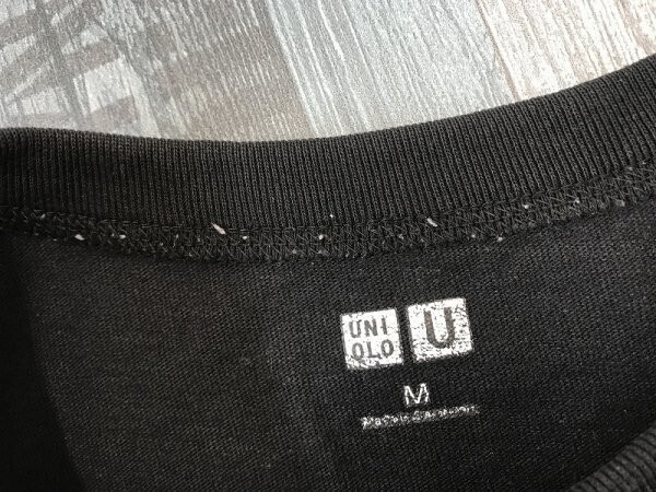 UNIQLO ユニクロ メンズ レディース コットン 半袖Tシャツ M 黒_画像3