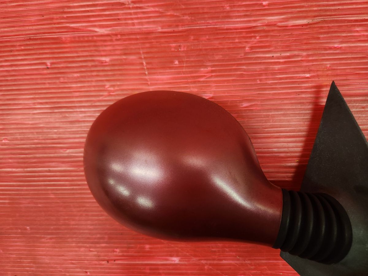 マツダ AA6PA キャロル 純正 左右 ドアミラー 固定可倒 ワイン 11L 訳あり品_画像2