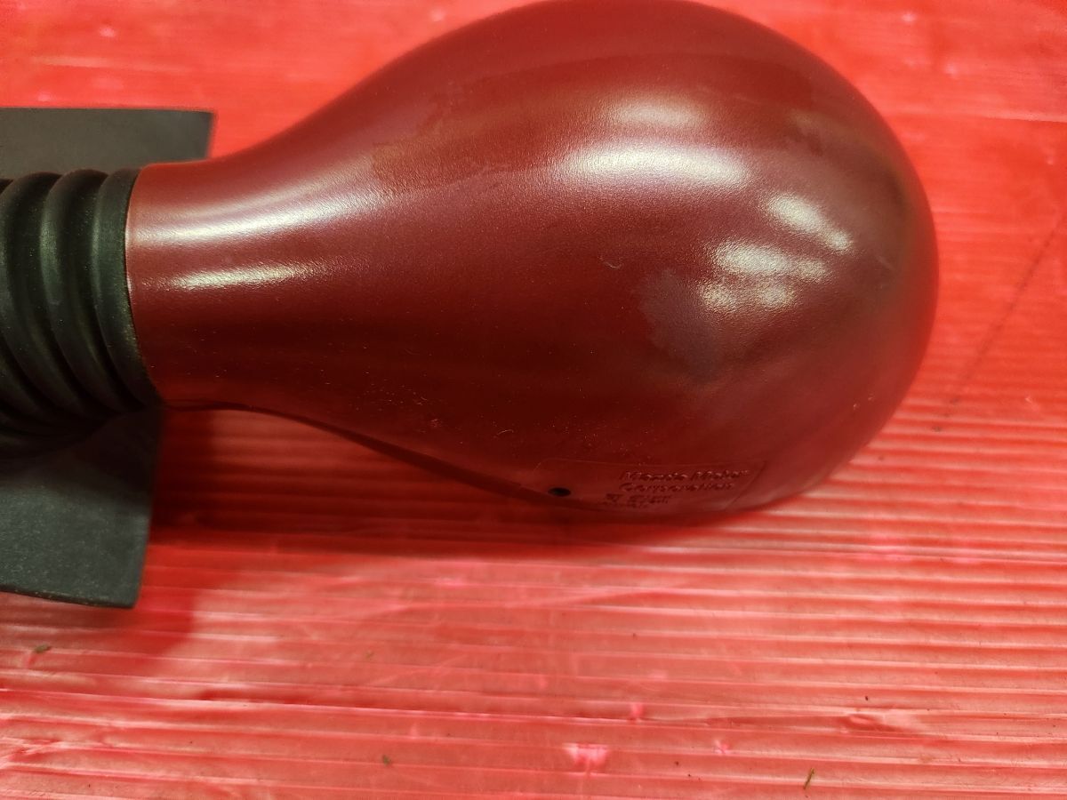 マツダ AA6PA キャロル 純正 左右 ドアミラー 固定可倒 ワイン 11L 訳あり品_画像6