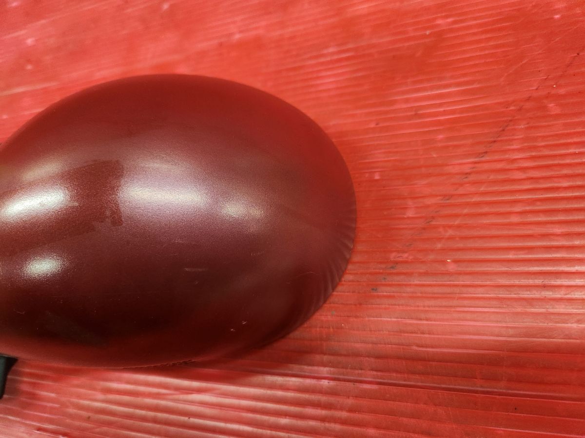 マツダ AA6PA キャロル 純正 左右 ドアミラー 固定可倒 ワイン 11L 訳あり品_画像7