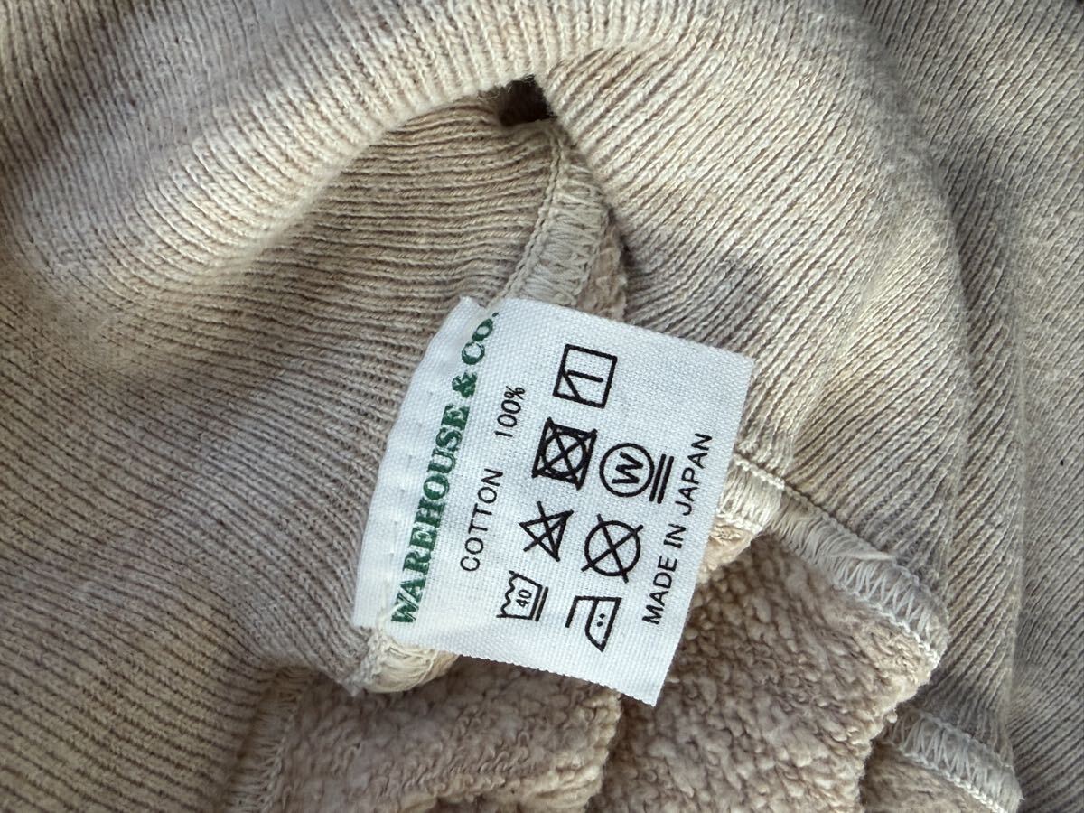 ウエアハウス　スゥエット　スエット　サイズ38 warehouse sweat_画像4