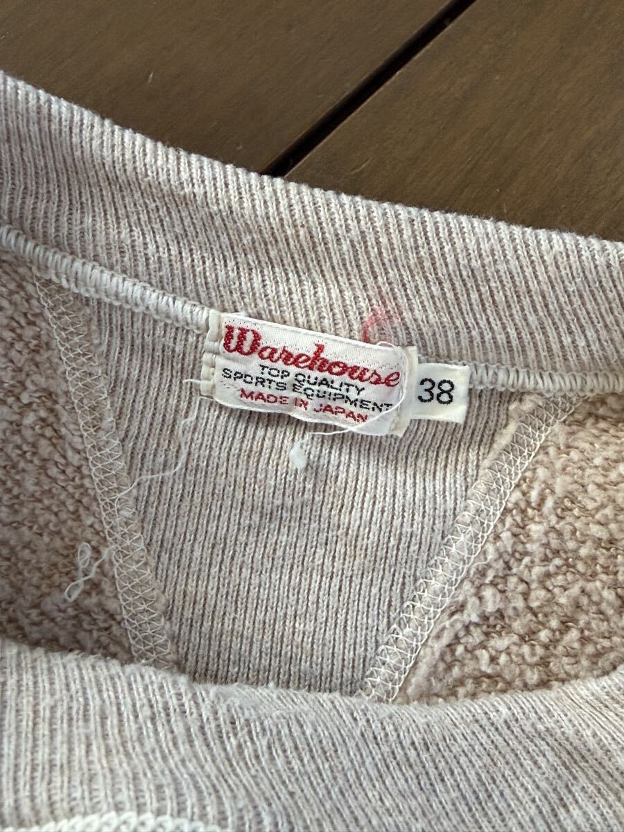ウエアハウス　スゥエット　スエット　サイズ38 warehouse sweat_画像5