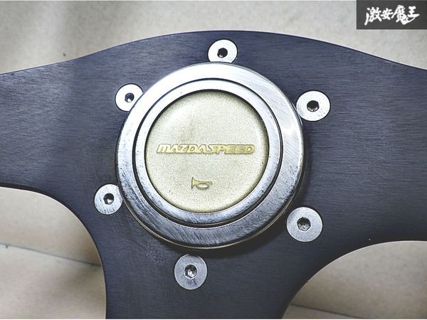 MOMO Momo MAZDA SPEED Sport спорт руль руль колесо оттенок черного кожа диаметр примерно 34.340φ TYPE D35 супер-скидка Devil Kings