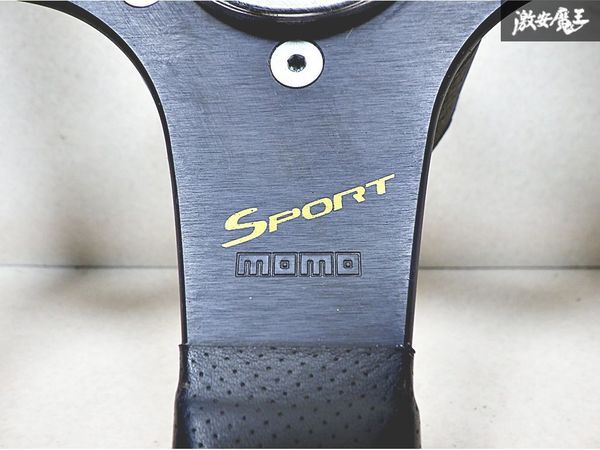 MOMO Momo MAZDA SPEED Sport спорт руль руль колесо оттенок черного кожа диаметр примерно 34.340φ TYPE D35 супер-скидка Devil Kings