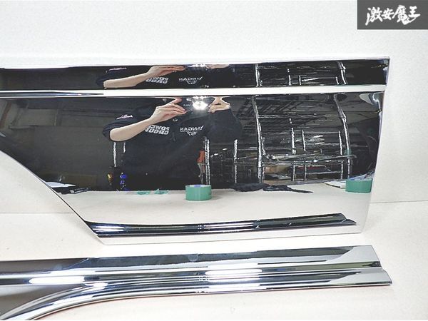 ISUZU いすゞ 社外 NJR85A エルフ 2ｔ専用 ドアパネル サイドパネル ドアガーニッシュ パネル メッキ 左右セット_画像4