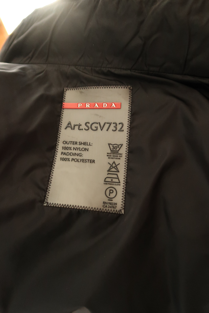 PRADA コート　Art.SGV732　GORE-TEX　ブラック　Lサイズ　プラダ　メンズ 　T2.46_画像9