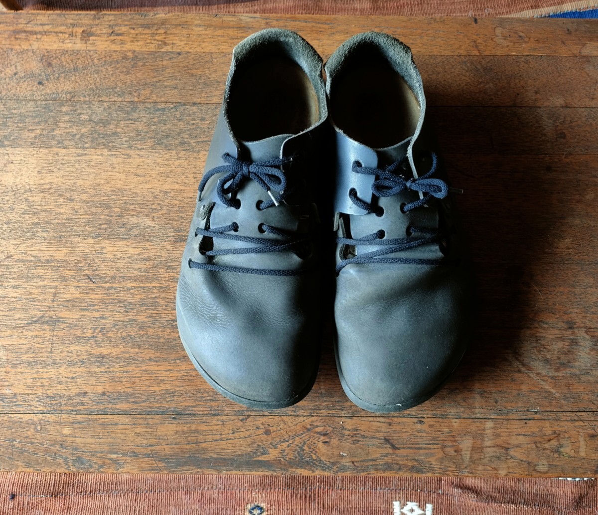 0.[ BIRKENSTOCK/ Birkenstock ]MONTANAmontana кожа обувь кожа обувь широкий мужской 42 черный модный Германия только нет 2 работник 0.