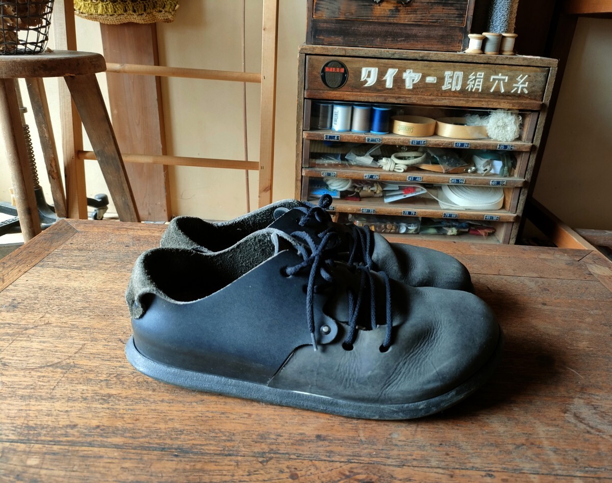 0.[ BIRKENSTOCK/ Birkenstock ]MONTANAmontana кожа обувь кожа обувь широкий мужской 42 черный модный Германия только нет 2 работник 0.