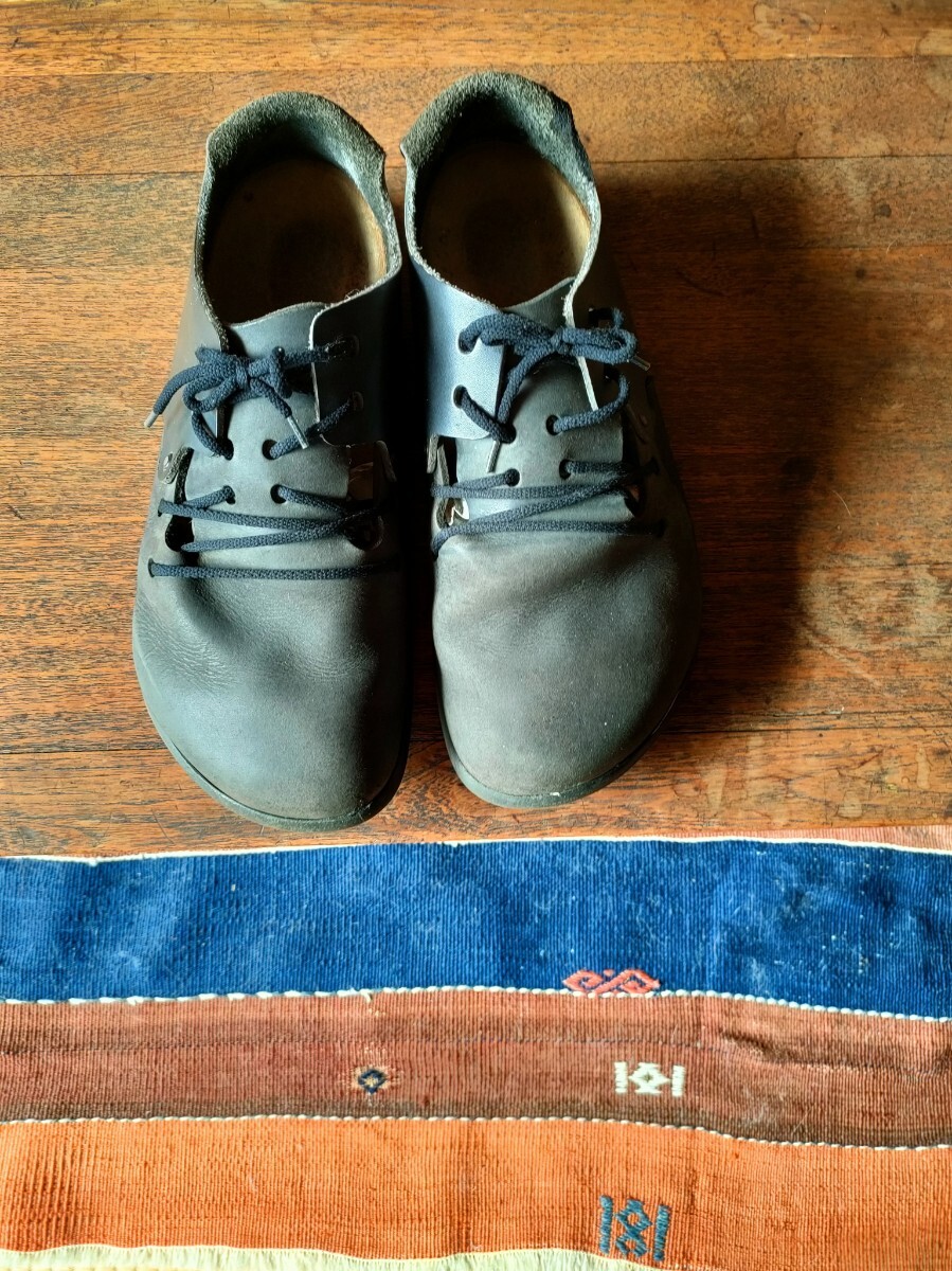 0.[ BIRKENSTOCK/ Birkenstock ]MONTANAmontana кожа обувь кожа обувь широкий мужской 42 черный модный Германия только нет 2 работник 0.