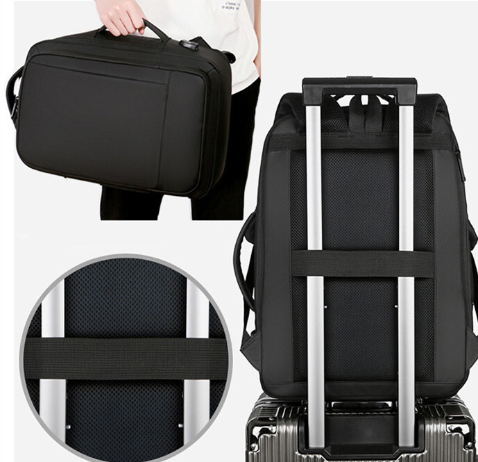 即決早い者勝ち リュック リュックサック メンズ 大容量 ビジネス 防水 黒ブラック 超イチオシ バッグパック レディース 収納 35 横長 横型_画像10