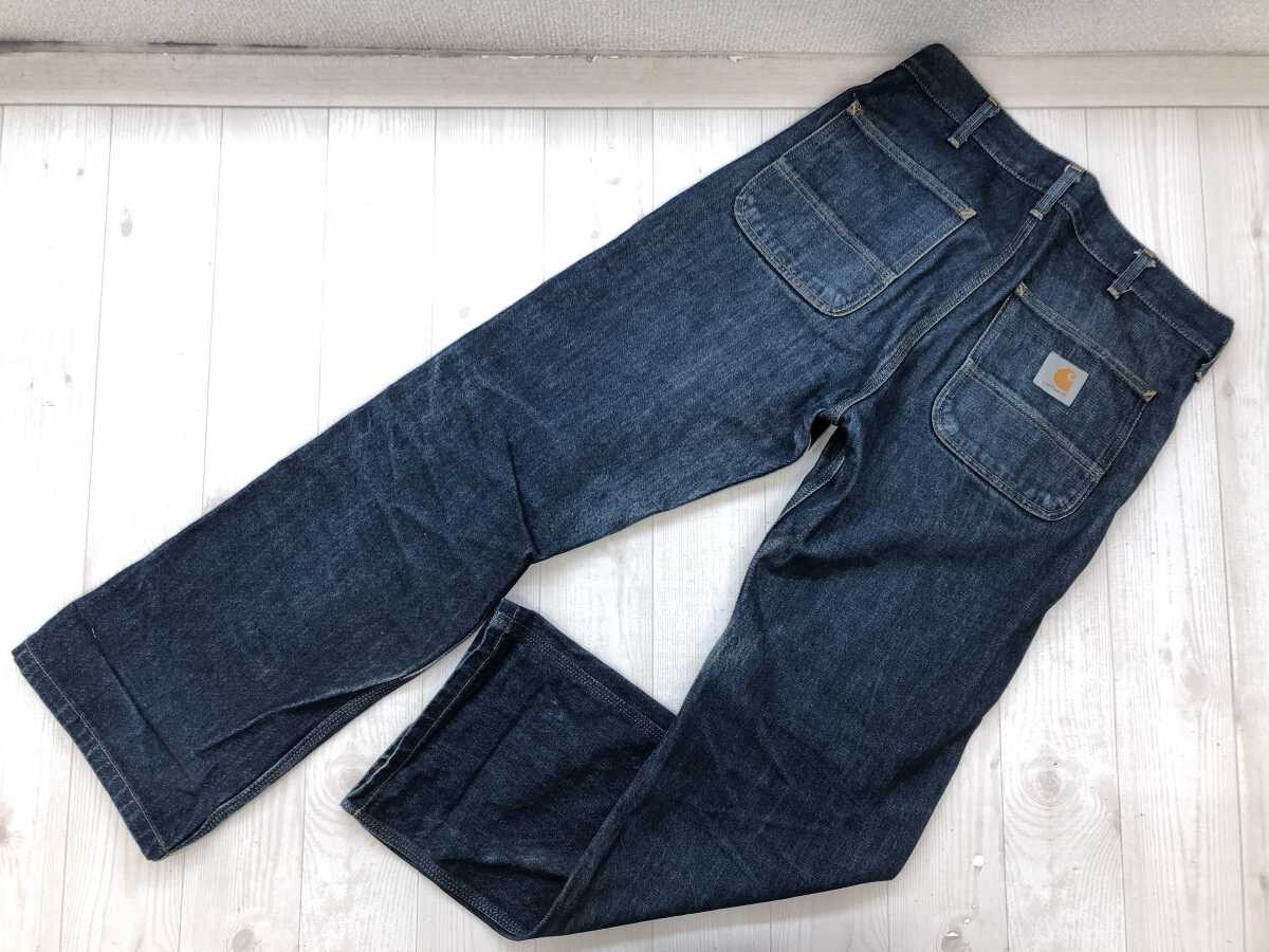 アーペーセー カーハート ダブリューアイピー A.P.C. Carhartt WIP アメカジ ワーク デニム ペインター パンツ ジーンズ メンズ 31 紺_画像2