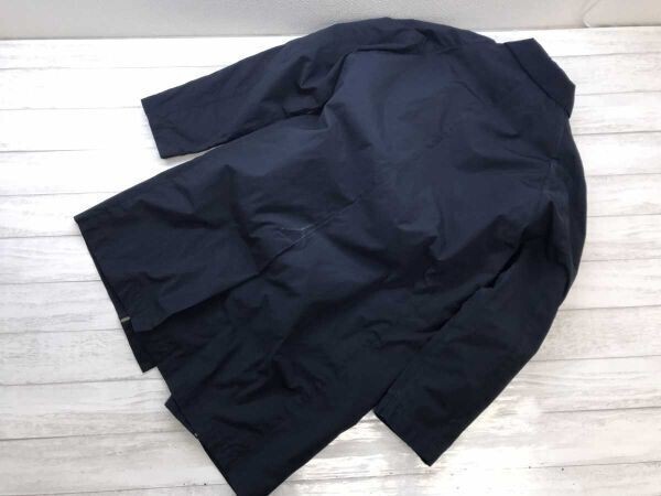 アーバンリサーチ ドアーズ URBAN RESEARCH DOORS トラッド ライナー付き シングル ステンカラー コート メンズ コットン混合 38 紺_画像3