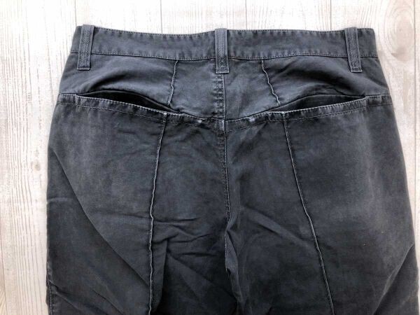 トゥモローランド TOMORROWLAND エディション Edition フロントステッチ ウォッシュ加工 チノパンツ ボトムス メンズ 綿100% S 黒_画像7