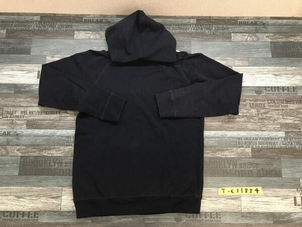 RAGEBLUE レイジブルー メンズ RIVIERAプリント フーディー パーカー M 紺_画像3