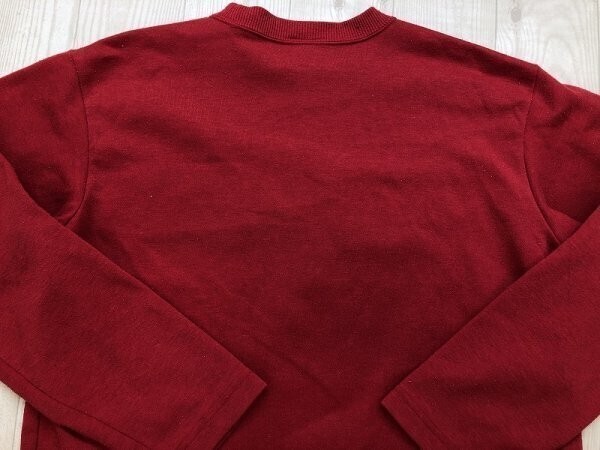 PIKO ピコ メンズ ロゴプリント スウェットカットソー M 赤_画像3