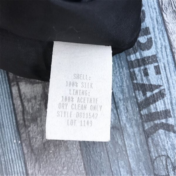 Barami レディース ボタニカル シルク ノースリーブ ロングワンピース USE製 裏地 0 黒_画像3