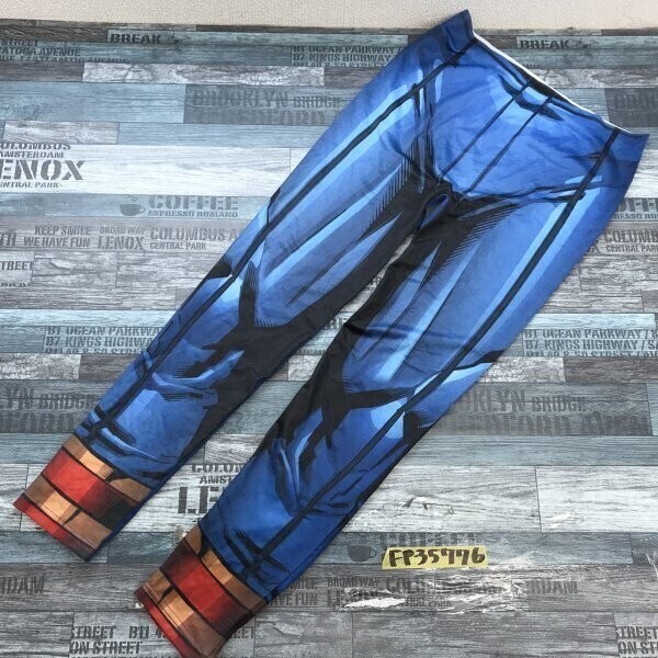 MARVEL マーベル メンズ ベルメゾン ストレッチパンツ M 青_画像1