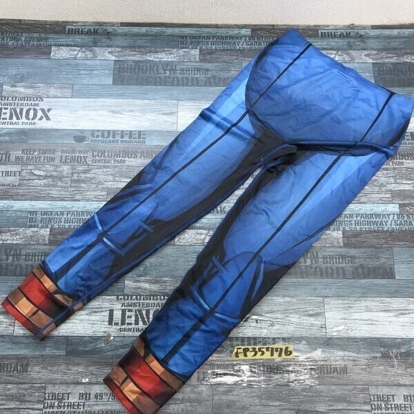 MARVEL マーベル メンズ ベルメゾン ストレッチパンツ M 青_画像3