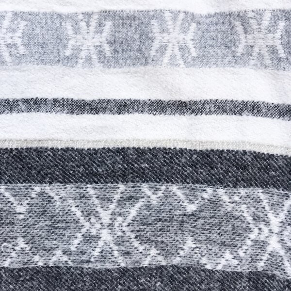 LERROS メンズ コットン100% ボーダー柄 長袖シャツ L 白グレー_画像5