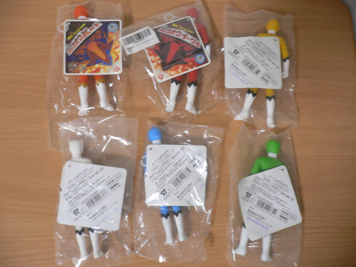 新品未使用 動物戦隊 ジュウオウジャー 戦隊ヒーローシリーズ 全６種 ソフビ スーパー戦隊 バンダイ_画像2