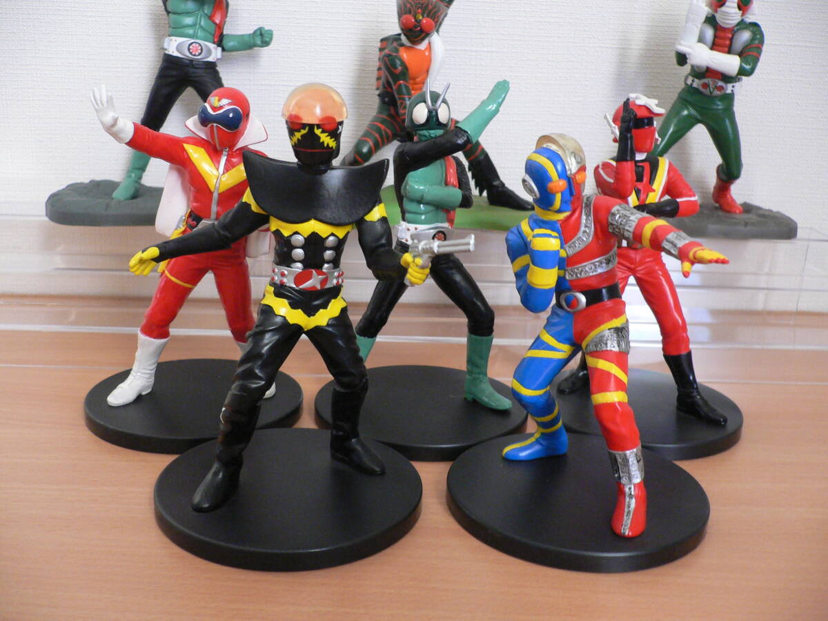 東映特撮ヒーロー フィギュアコレクション 5種 キカイダー ゴレンジャー+ 仮面ライダーフィギュア 3種 アマゾン バンプレストバンダイ_画像2