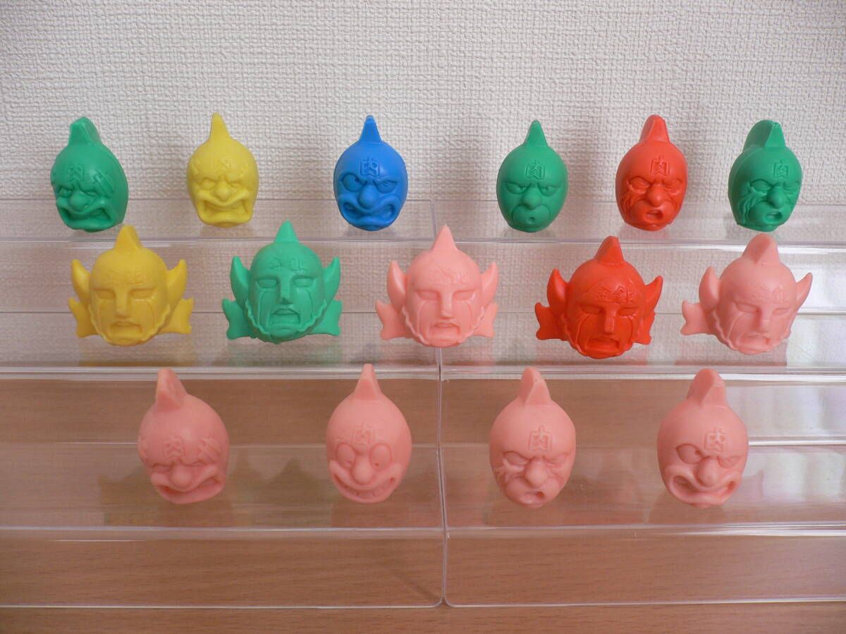 キン肉マン キン消しゴム 金銀マスク キン肉マスク シリーズ 15個 キンケシ 丸越 アマダ パチ_画像1