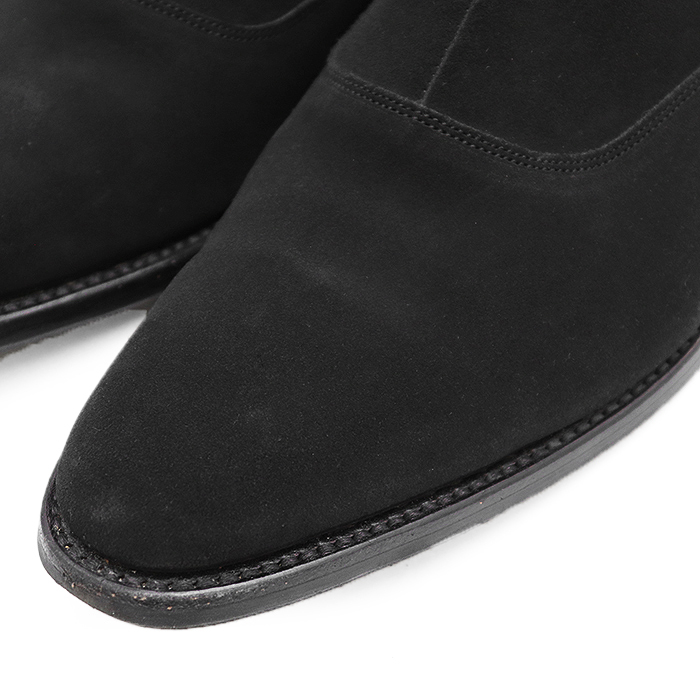 SALE【極美品】REGAL リーガル サイドゴアブーツ スウェード レザーソール 革靴 シューズ メンズ サイズ 25.5 ブラック 黒 日本製_画像2