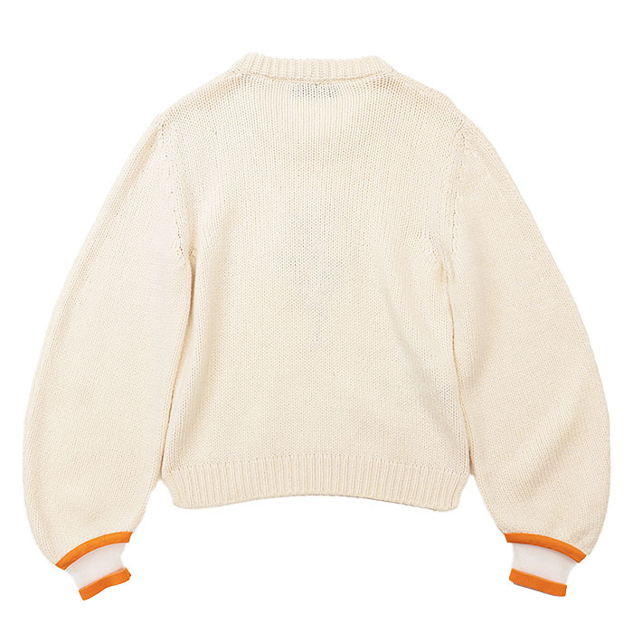 [ прекрасный товар ]FENDI Fendi свитер кашемир 100% Lee крыло bro Ida Lee вышивка норка мех вязаный tops женский 40 слоновая кость 