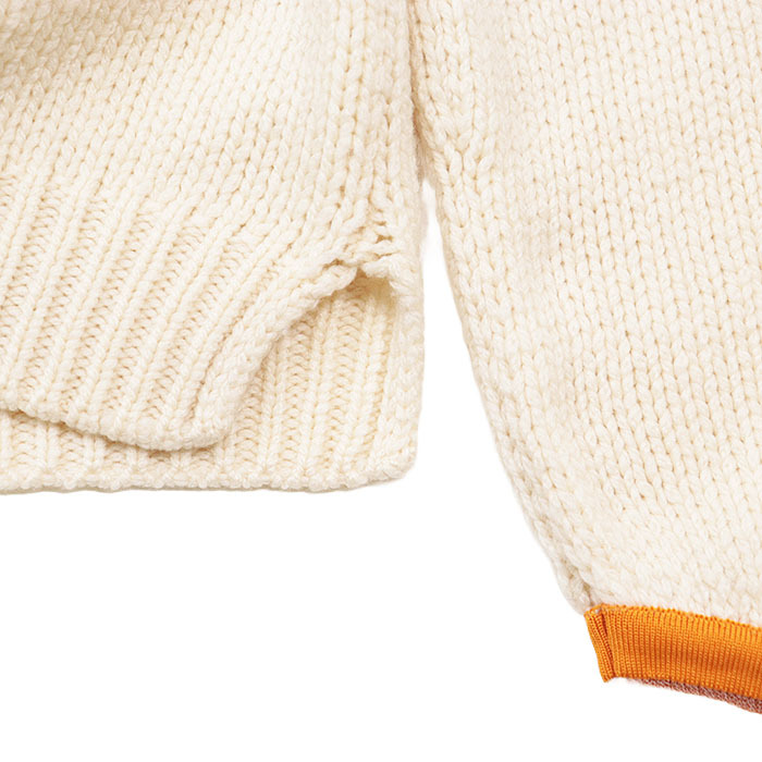 [ прекрасный товар ]FENDI Fendi свитер кашемир 100% Lee крыло bro Ida Lee вышивка норка мех вязаный tops женский 40 слоновая кость 