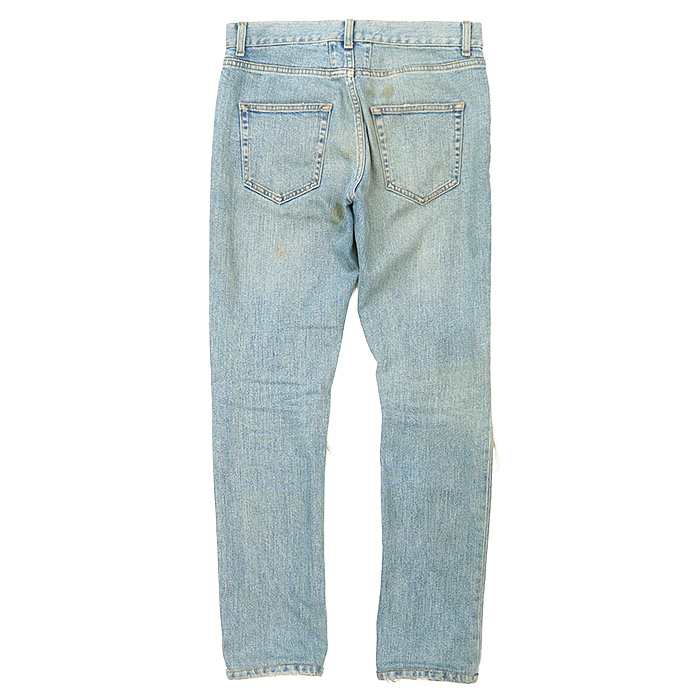 【SALE】SAINT LAURENT PARIS サンローランパリ デニムパンツ ダメージ ユーズド加工 ストレッチ ジーンズ メンズ 28 ライトインディゴ_画像5