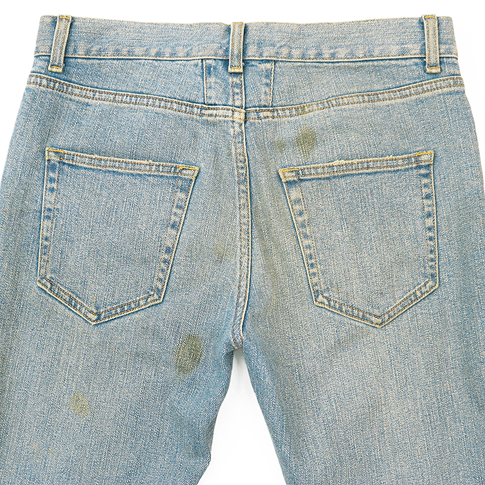 【SALE】SAINT LAURENT PARIS サンローランパリ デニムパンツ ダメージ ユーズド加工 ストレッチ ジーンズ メンズ 28 ライトインディゴ_画像6