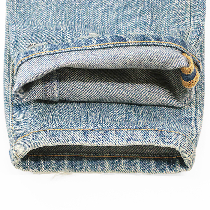 【SALE】SAINT LAURENT PARIS サンローランパリ デニムパンツ ダメージ ユーズド加工 ストレッチ ジーンズ メンズ 28 ライトインディゴ_画像8