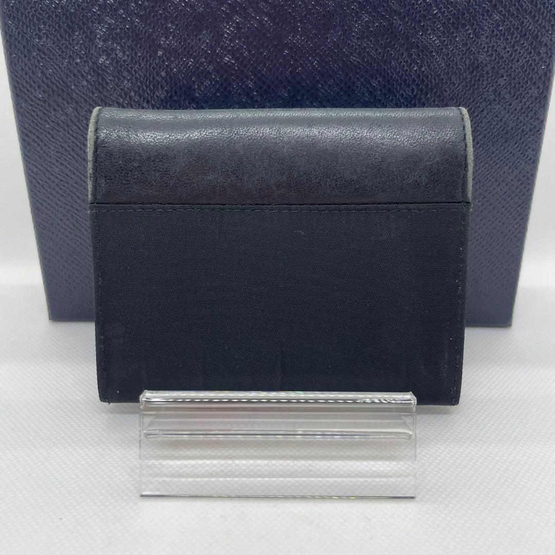 [ прекрасный товар ]PRADA Prada safia-no кожа te Hsu to нейлон ячейка для монет черный чёрный 