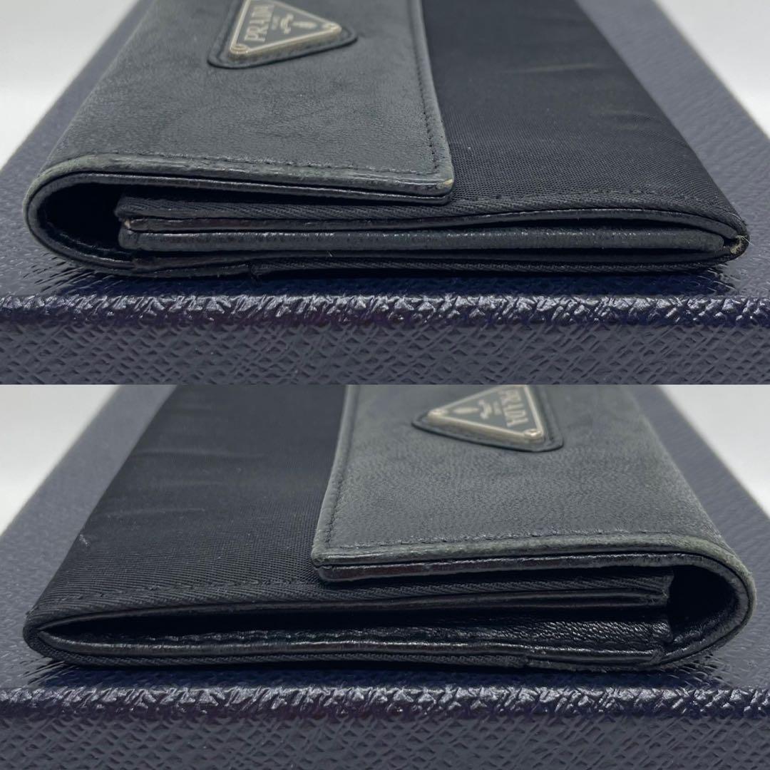 [ прекрасный товар ]PRADA Prada safia-no кожа te Hsu to нейлон ячейка для монет черный чёрный 