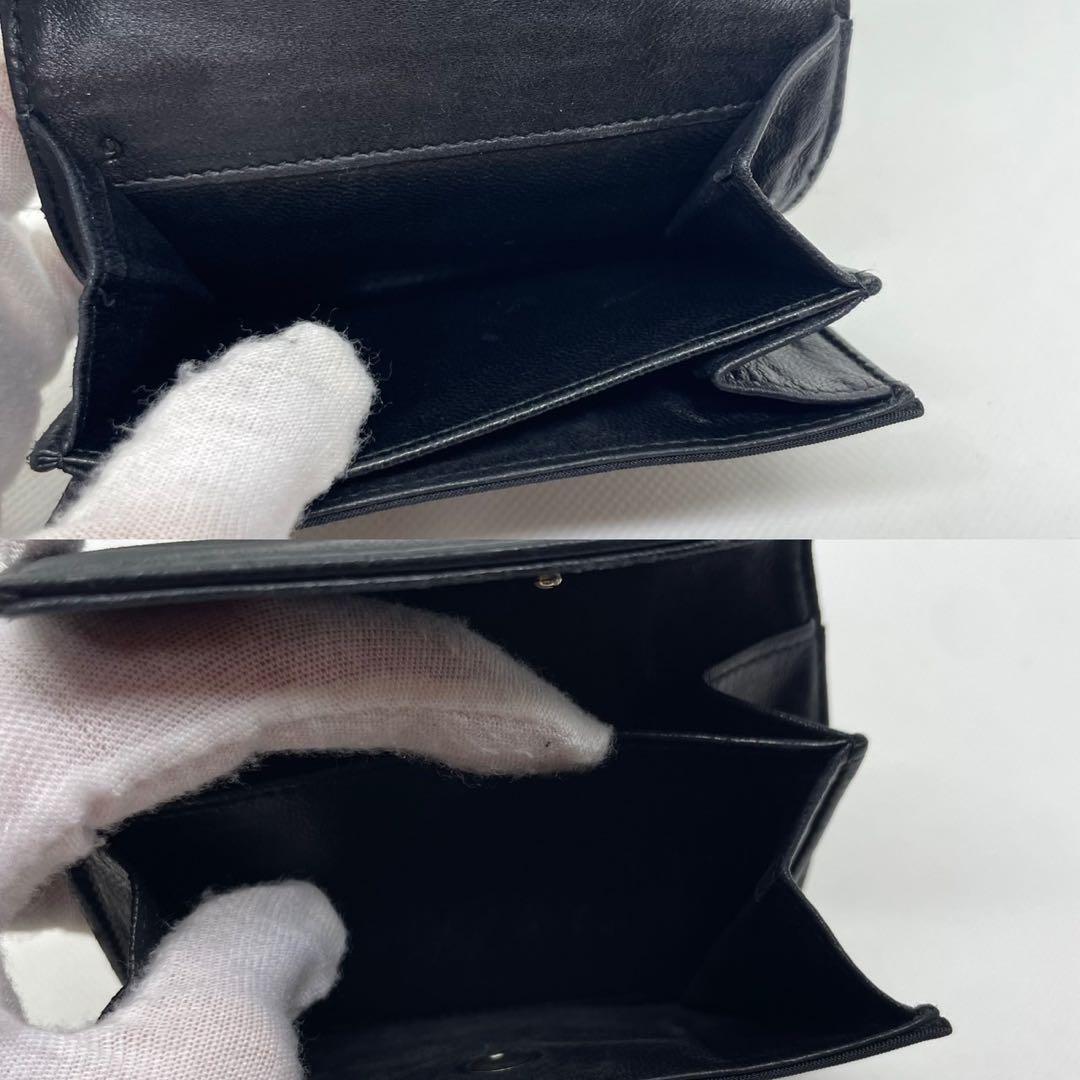 [ прекрасный товар ]PRADA Prada safia-no кожа te Hsu to нейлон ячейка для монет черный чёрный 