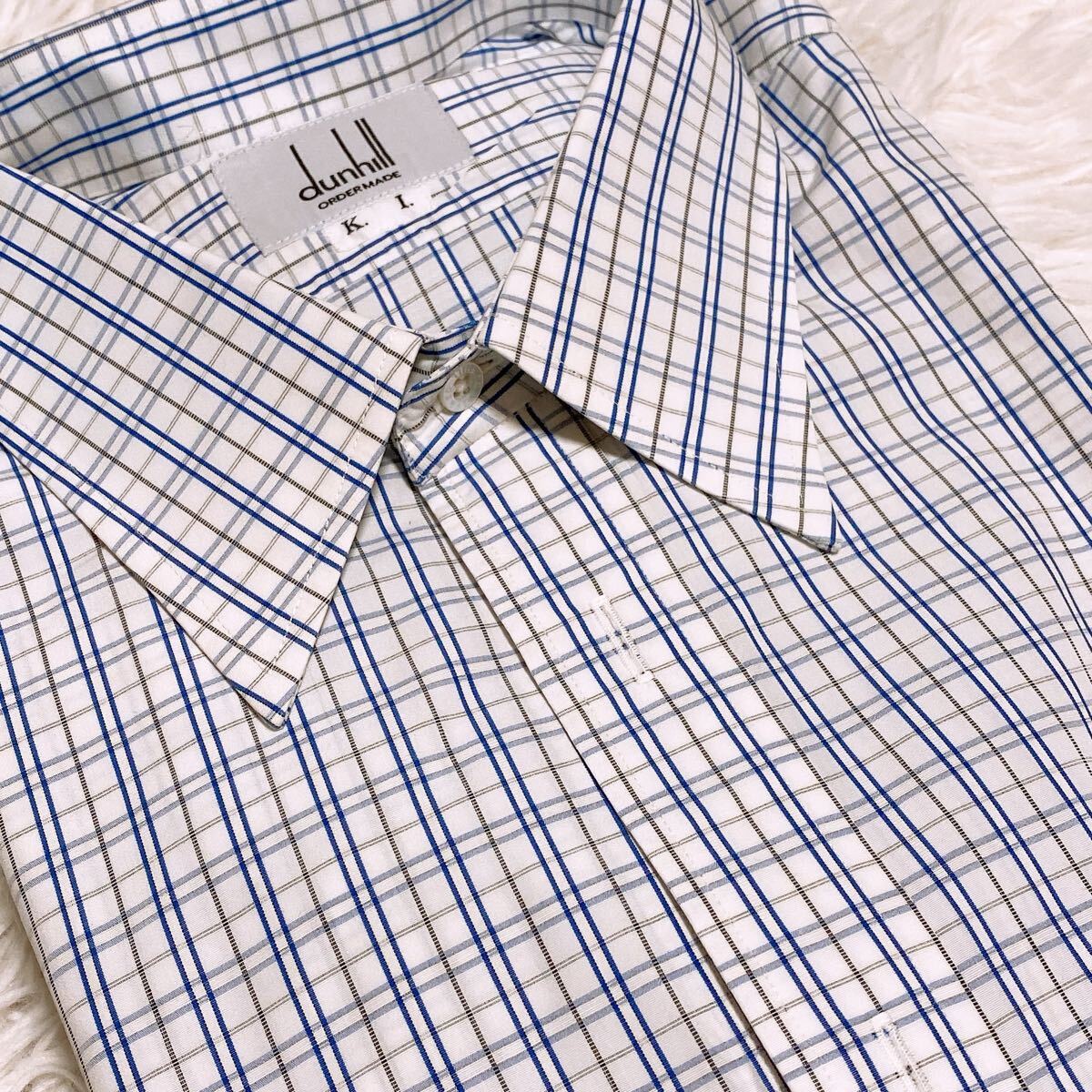ブランドシャツまとめ dunhill メンズ 長袖シャツ ワイシャツ ネーム入り Mサイズ 4点_画像3