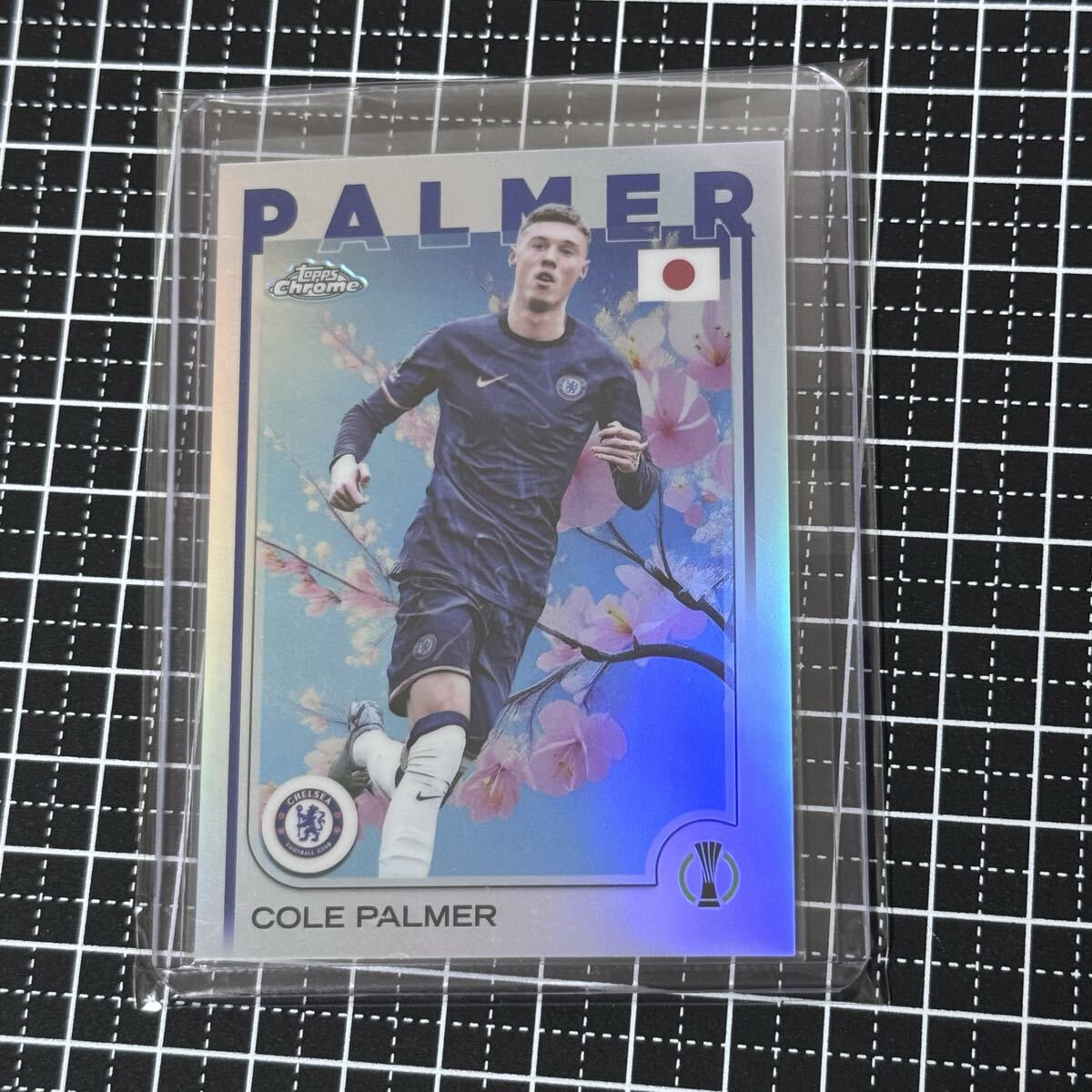 2024-25 TOPPS CHROME UEFA Japan Edition Cole Palmer Cherry Blossom Refractor Chalsea FC コール・パーマー 桜パラレル_画像1