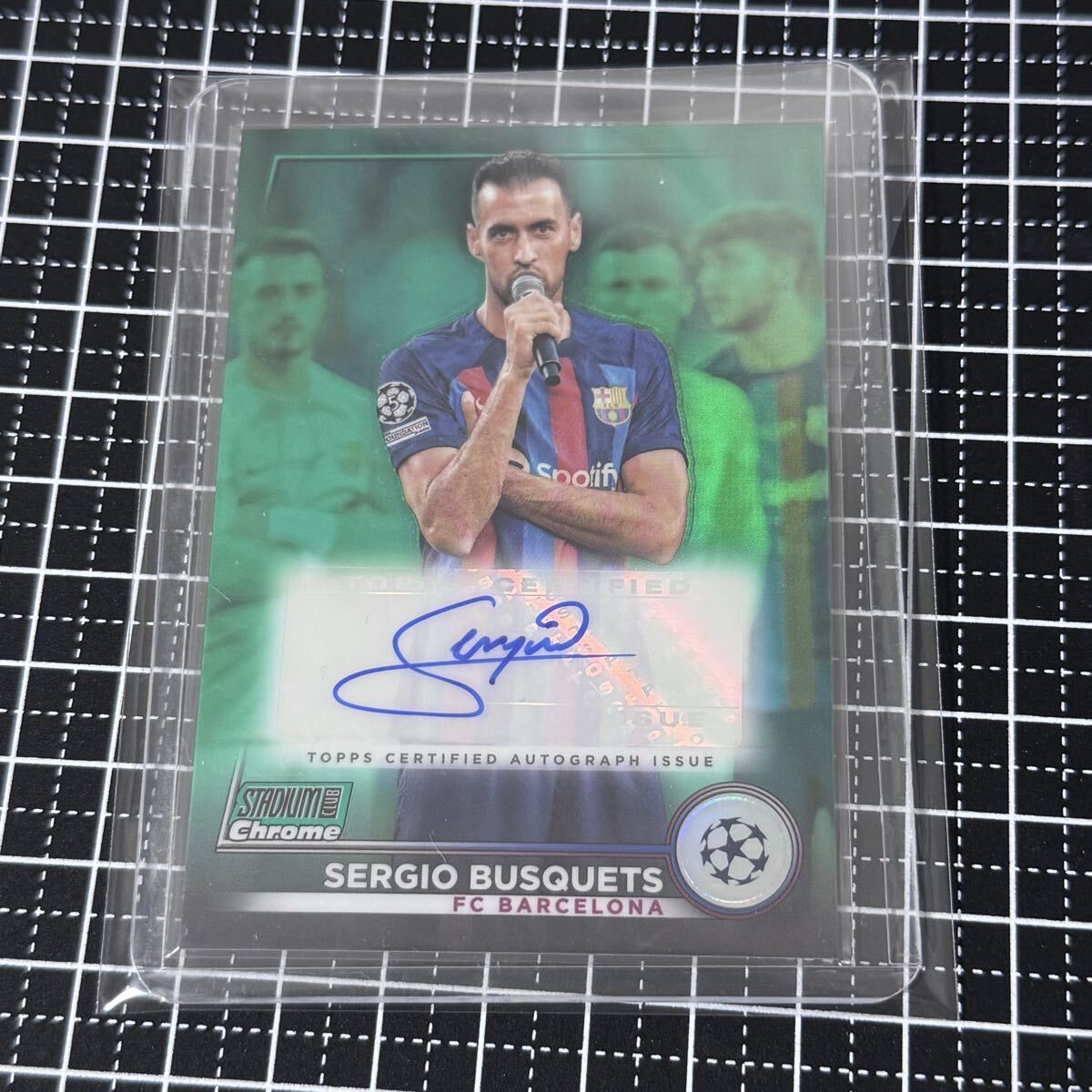 2023 Topps Stadium Club Chrome Sergio Busquets /99 直筆サインカード Auto Barcelona_画像1