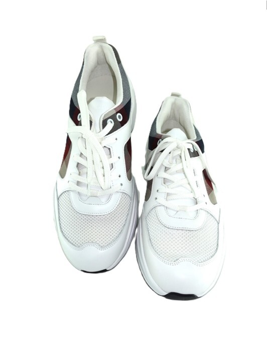 ブラックレーベル クレストブリッジ CBチェック柄 スニーカー 27cm 白 定価36300円 _画像2