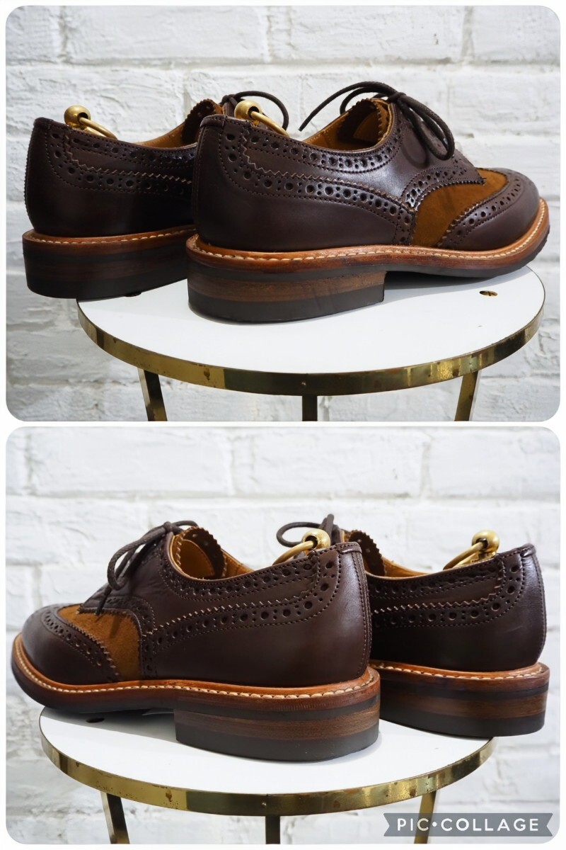 【1度使用程度/送料無料】英国製 Tricker's/トリッカーズ M7292 カントリー ウィングチップ UK71/2 26cm相応 バートン/cheaney クロケット_画像7