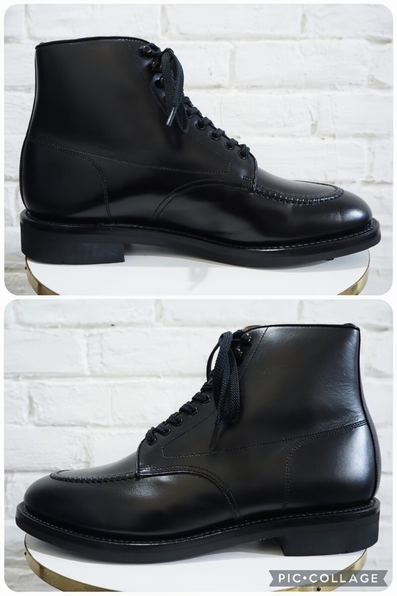 【試し履きのみ/送料無料】日本製 REGAL STANDARDS/リーガル Uチップ ミシガンブーツ Mens 25 (25-25.5cm相応) ブラック 黒/scotchgrain25_画像2