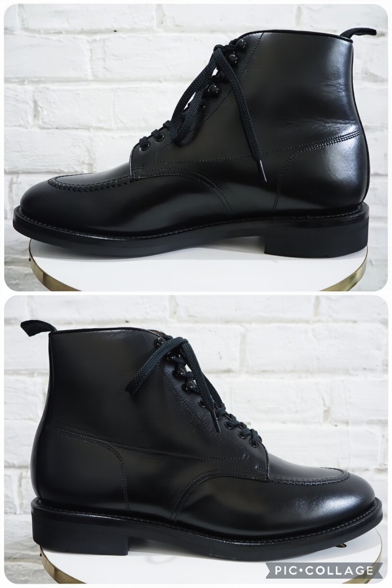 【試し履きのみ/送料無料】日本製 REGAL STANDARDS/リーガル Uチップ ミシガンブーツ Mens 25 (25-25.5cm相応) ブラック 黒/scotchgrain25_画像3