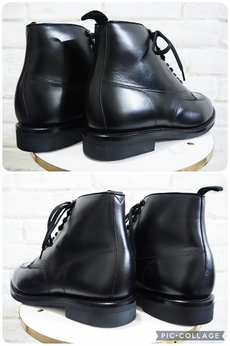 【試し履きのみ/送料無料】日本製 REGAL STANDARDS/リーガル Uチップ ミシガンブーツ Mens 25 (25-25.5cm相応) ブラック 黒/scotchgrain25_画像7