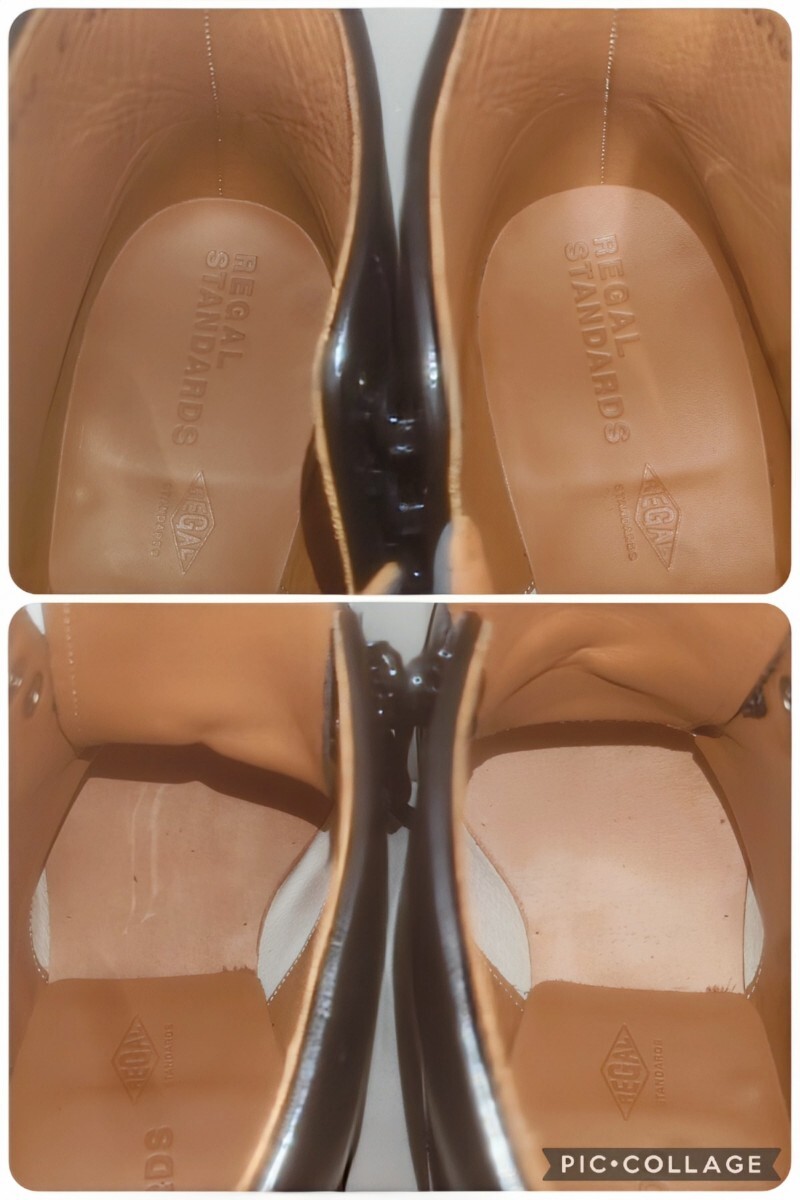 【試し履きのみ/送料無料】日本製 REGAL STANDARDS/リーガル Uチップ ミシガンブーツ Mens 25 (25-25.5cm相応) ブラック 黒/scotchgrain25_画像10