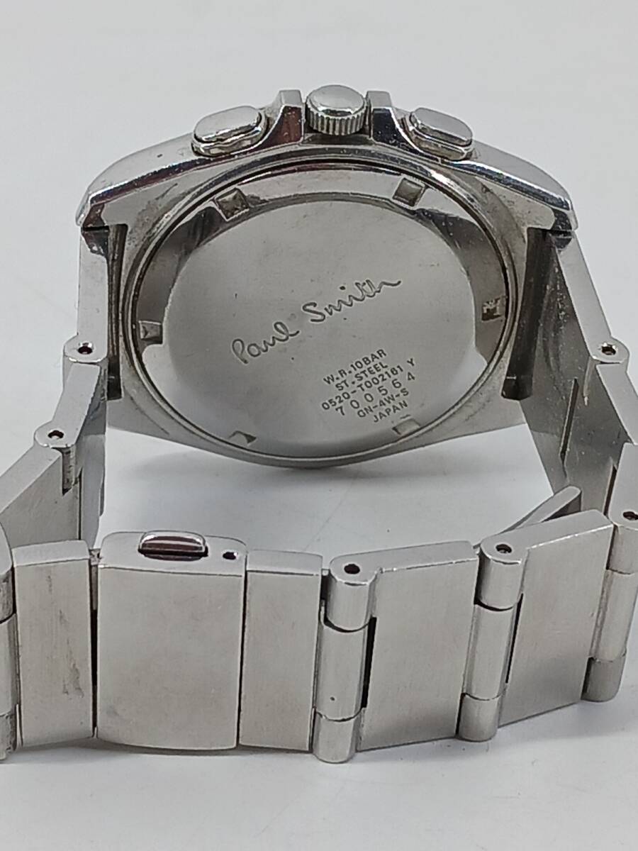 19842-02*Paul Smith/ Paul Smith финальный I z хронограф 0520 наручные часы мужской часы T002161Y 700564 STEELE сделано в Японии неподвижный товар *