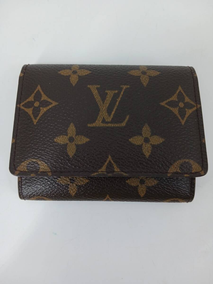 19848-01* Louis Vuitton /LOUISVUITTON монограмма enverop*karutodu vi jitoCA0073 футляр для карточек / футляр для визитных карточек *